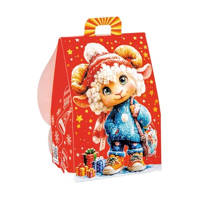 Новогодний подарок «191.Отличник» · Вес: 350 г., Упаковка: картон. · Размеры: ↔ 12.20 см ⤢ 8.30 см ↕ 20.50 см ⌀ 0.00 см · (кликни на картинку, чтобы увеличить) Детский новогодний подарок «Отличник», 350 г, каталог 2027 года - фото 3